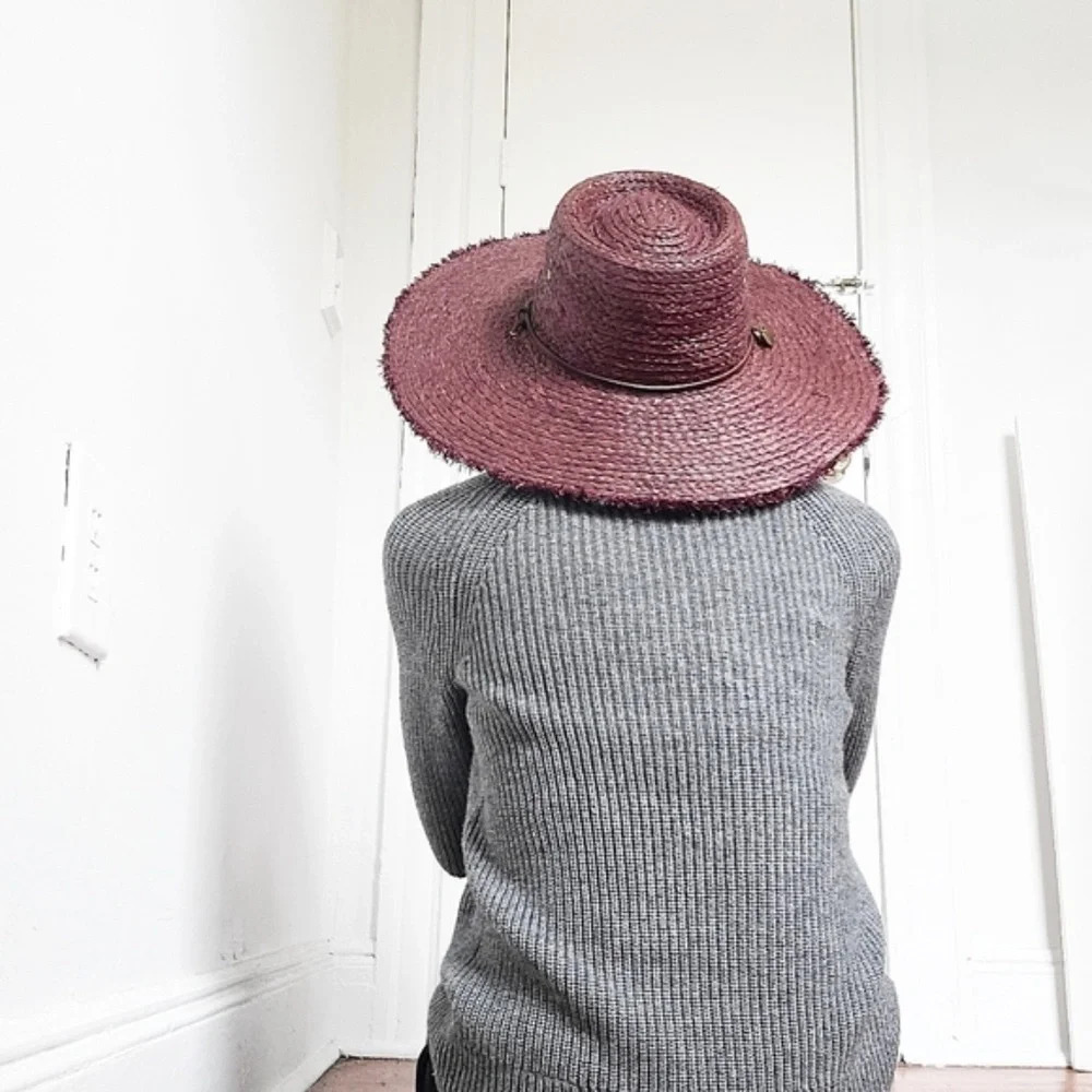 Frye Raffia Straw Brown Hat - Picture 6 of 7